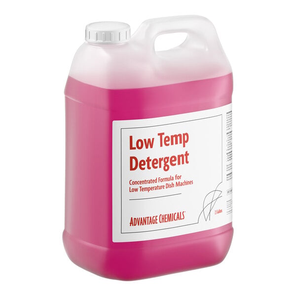 Advantage Chemicals 2.5 Gallon / 320 oz. Low Temperature Concentrated Dishwashing Machine Detergent - 2/Case