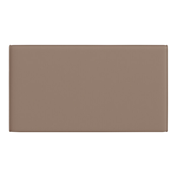 A brown rectangle of Flash Furniture vinyl on a white background.