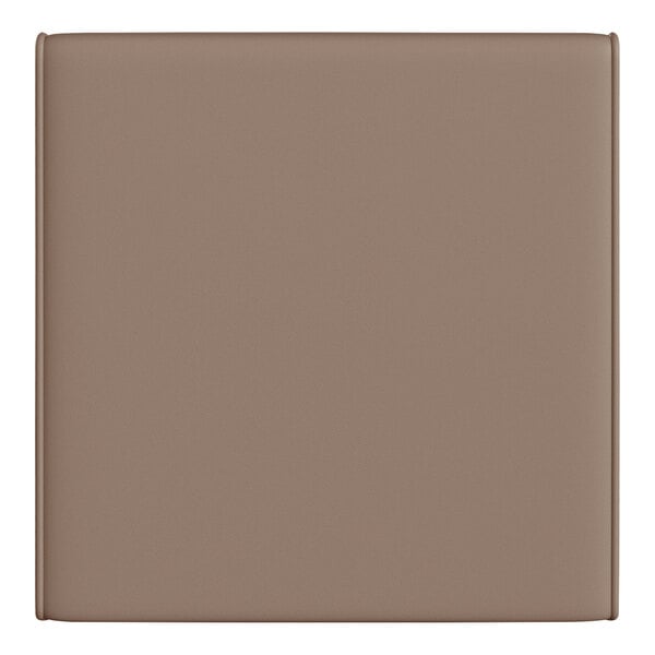 A close up of a Flash Furniture vinyl cushion with a white background.