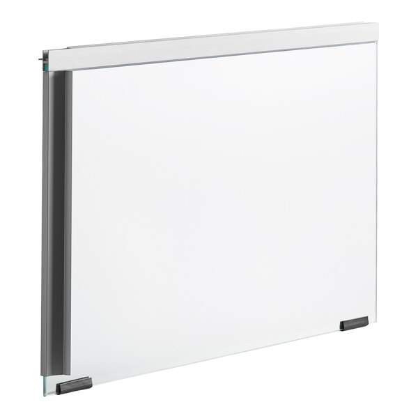 A clear rectangular outer glass right hand door kit with metal framing, designed for the Hatco GRHD Series.