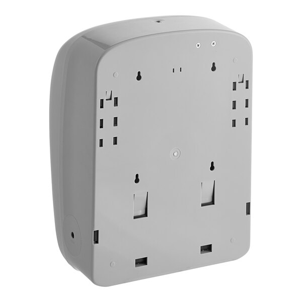 A gray Lavex VersaHub automatic paper towel dispenser with two buttons.