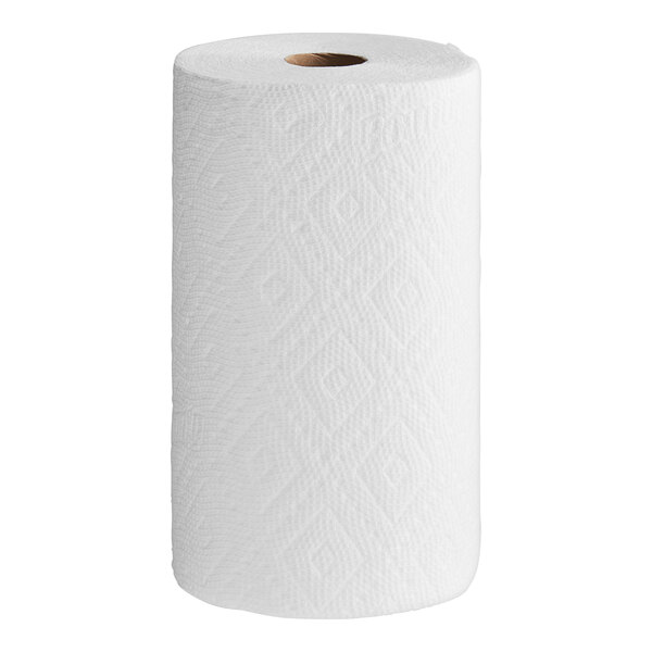 A roll of white Bounty paper towels.