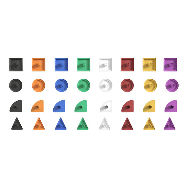 A Flash Furniture Bright Beginnings peg accessory pack with multi-color shapes.