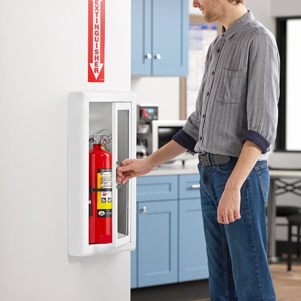 Fire Extinguisher Adhesive Label