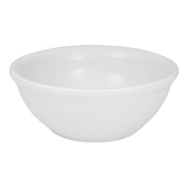 A RAK Youngstown ivory china bowl with a white background.