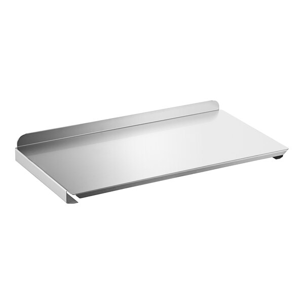 A stainless steel extension plate for a Cooking Performance Group conveyor oven.