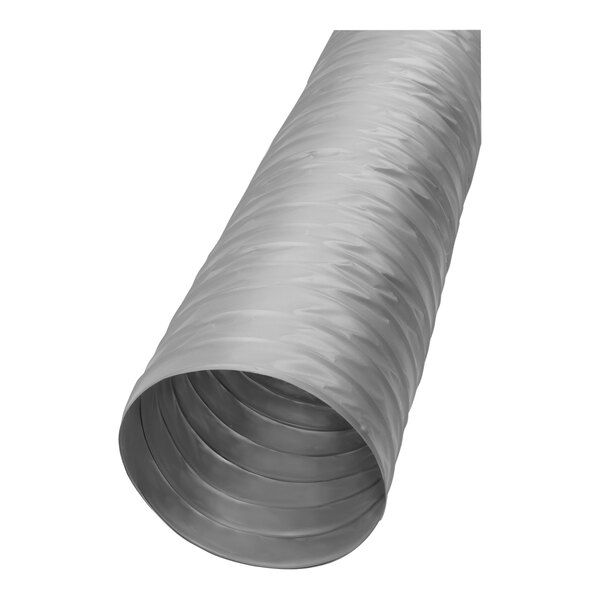 A close-up of a grey Thermaflex air connector with silver duct tape on it.