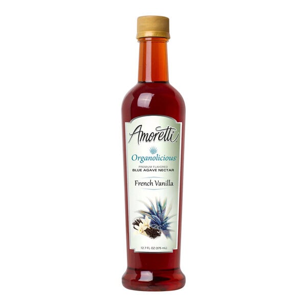 Amoretti Organolicious Organic French Vanilla Blue Agave Nectar 12.7 oz.