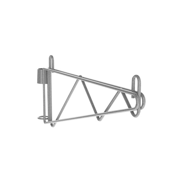 A Metro Super Erecta wall-mount shelf support post with a clip.