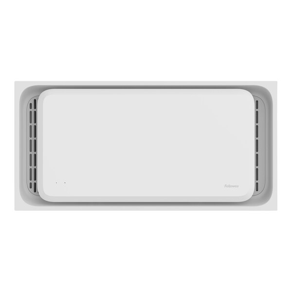 A white rectangular Fellowes Array UVC ceiling-mount air purifier with vents.