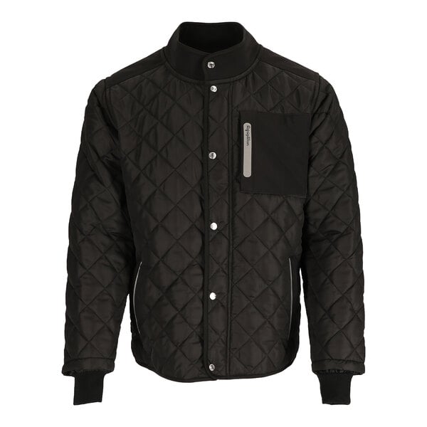 Refrigiwear Men s Diamond Insulated Quilted Jacket Black