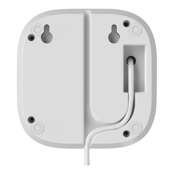 A white rectangular Fellowes Array Signal Air Quality Monitoring Device with a cord.