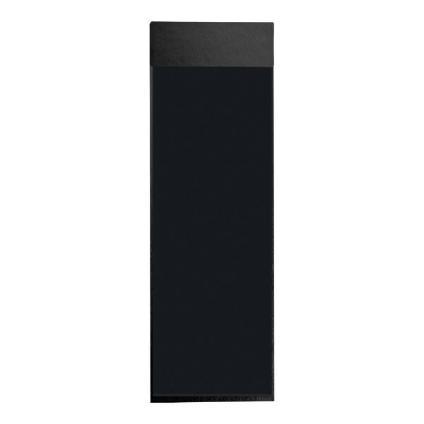 A black rectangular menu board with a white border.