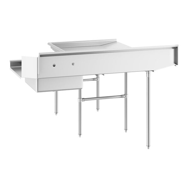 Regency 6' 16-Gauge Stainless Steel Soiled L-Shape Dishtable - Left Landing