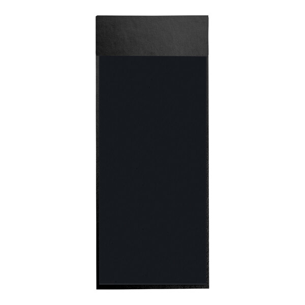 A black rectangular menu board with a black border.