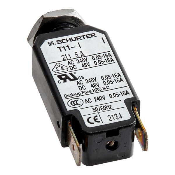 A black and white Estella Thermal Protection Fuse.