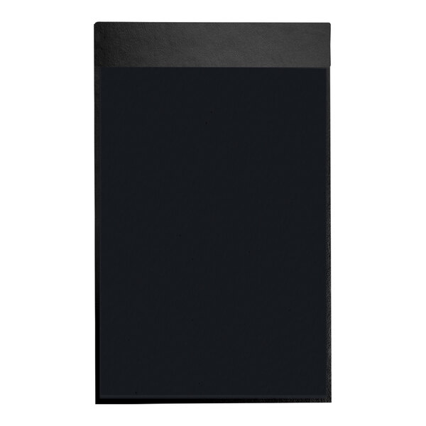 A black rectangular menu board with a white border.
