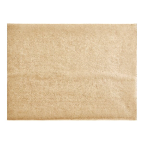A piece of Baker's Lane unbleached parchment paper with a white background.