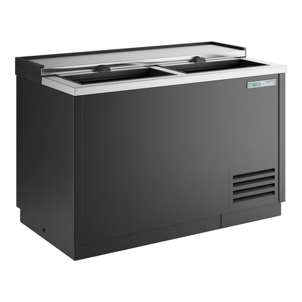 A black True Glass Froster with a glass top.