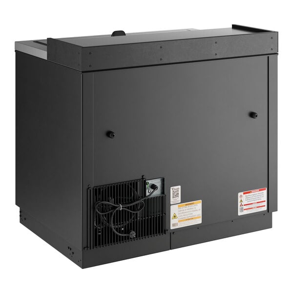 A black rectangular True Glass Froster with a vent.