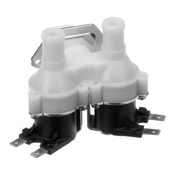 A white and black Alto-Shaam 2-way solenoid valve.