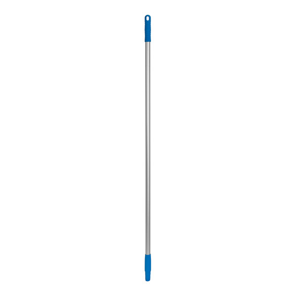 A long silver and blue Remco ColorCore floor squeegee handle.