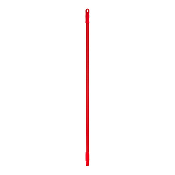 A red fiberglass Remco ColorCore floor squeegee handle.