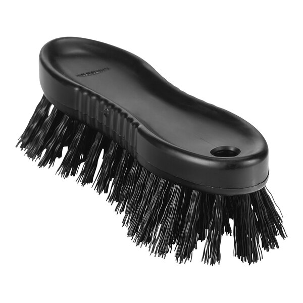 A black Remco ColorCore scrubbing brush with a handle.