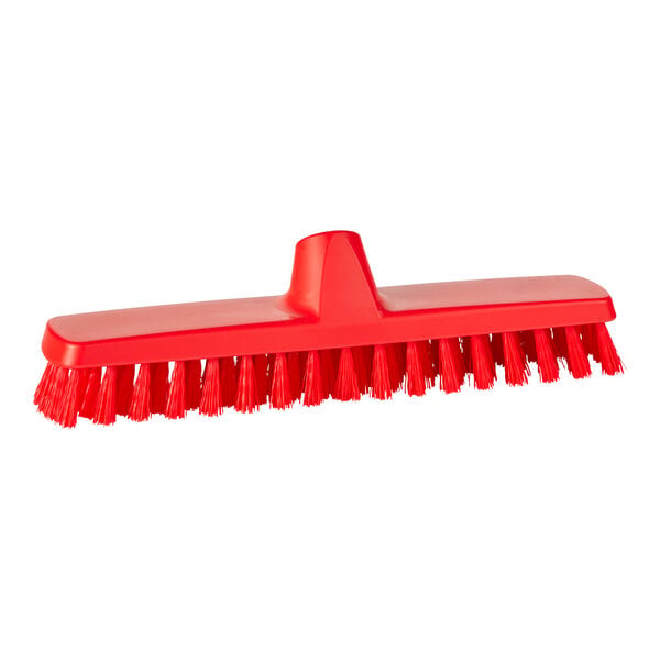 A red Remco ColorCore deck scrub brush head.