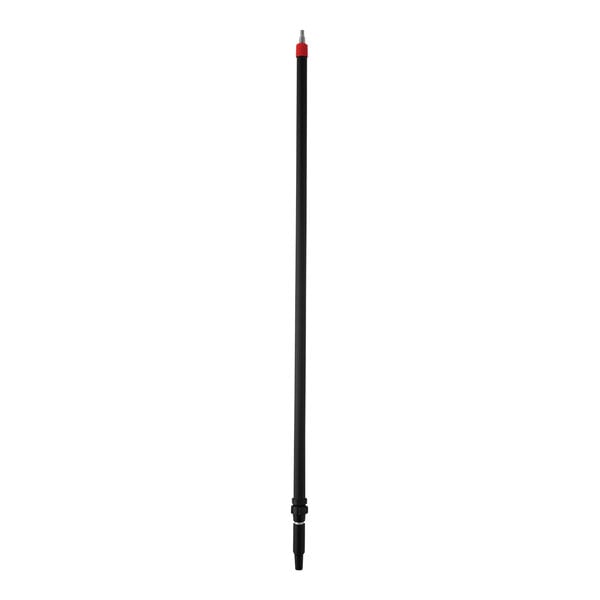 A black and red Vikan telescopic pole with a red handle.
