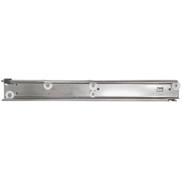 A Turbo Air left drawer rail assembly for refrigeration equipment with wheels.