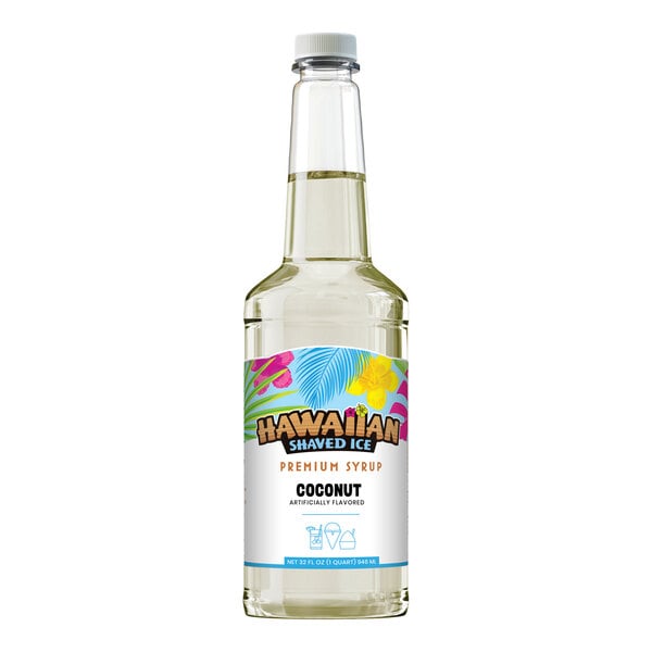 Hawaiian Shaved Ice Coconut Snow Cone Syrup 32 fl. oz.