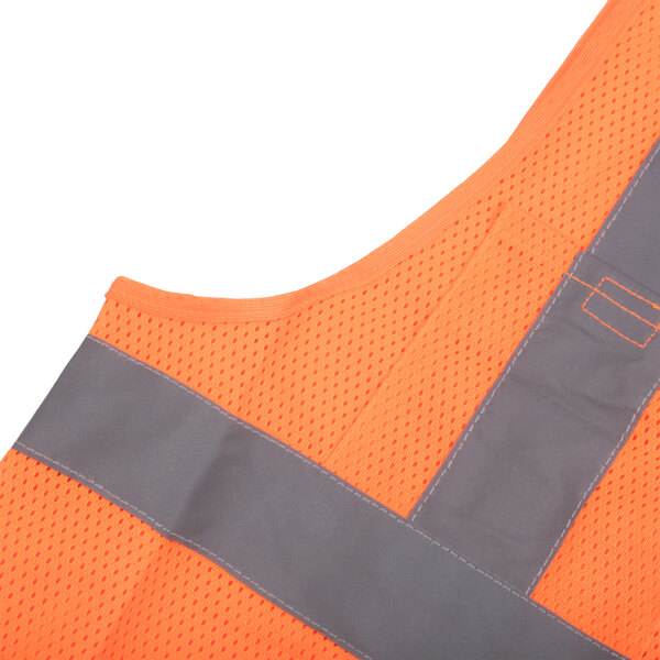 A Cordova orange high visibility safety vest with reflective stripes.