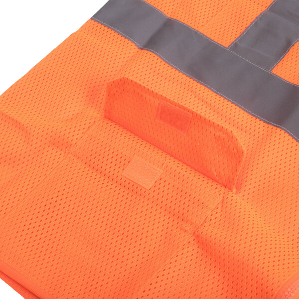A Cordova orange high visibility safety vest with reflective stripes.