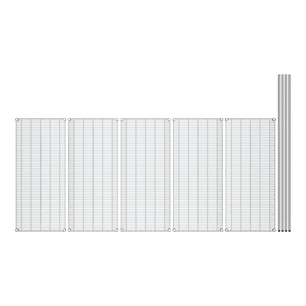 A white sheet of paper with a grid on it.