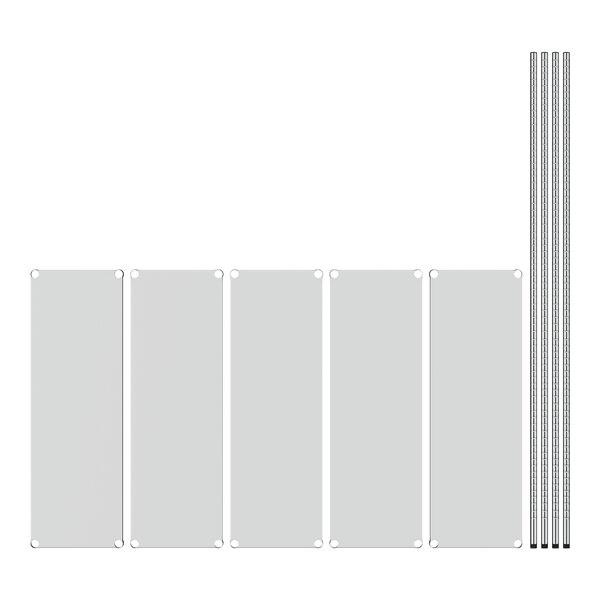 A white rectangular object with metal bars on it.