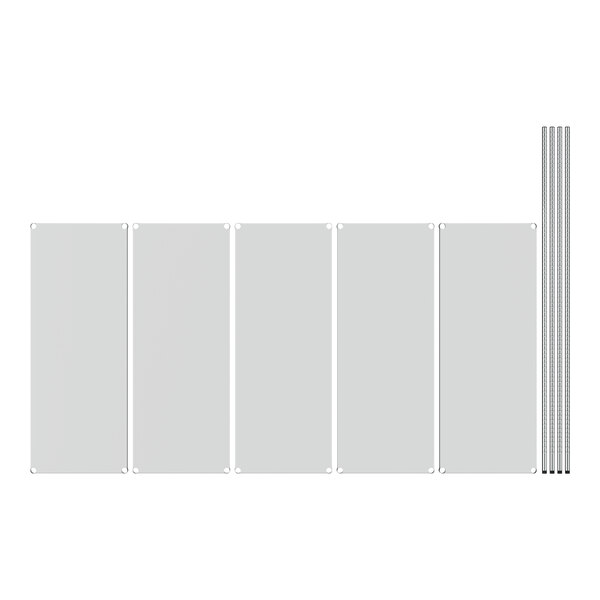 A white rectangular object with metal rods and holes.