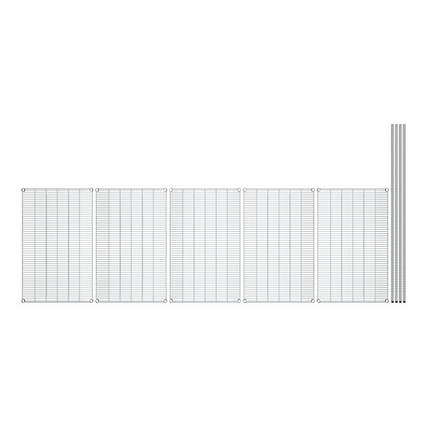 A white grid with black lines on a white background.