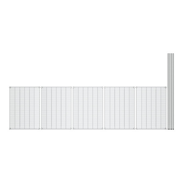 A white grid with black lines on a white sheet of paper.