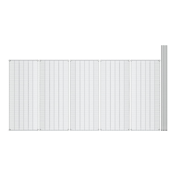 A white grid with black dots on a white background.