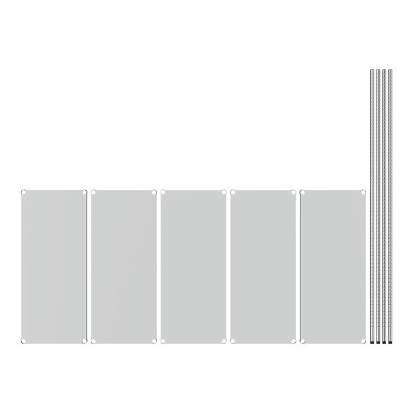 A white rectangular object with metal rods and holes.