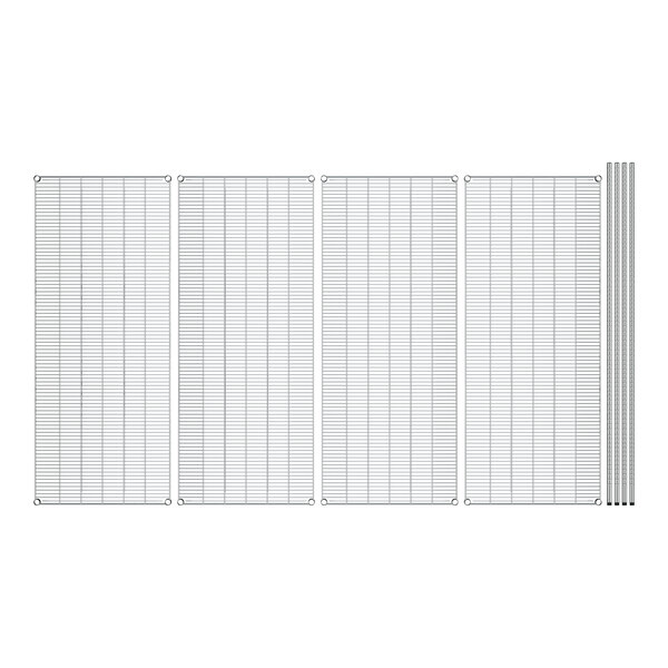 A white sheet of paper with a grid and black lines.