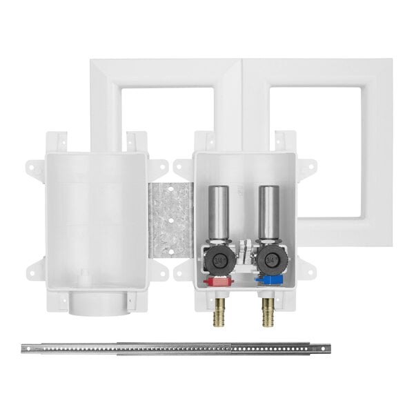 Sioux Chief 696-2313WR OxBox Rough-In Washing Machine Outlet Box with 2  MiniRester Water Hammer Arrestors - 1/2