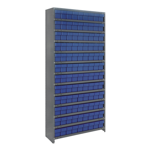 Quantum Storage Systems Drawer Bin,Blue,Polystyrene,4 5/8 in