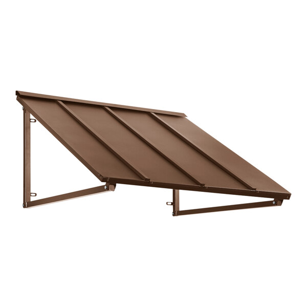 An Awntech Houstonian copper metal standing seam awning.