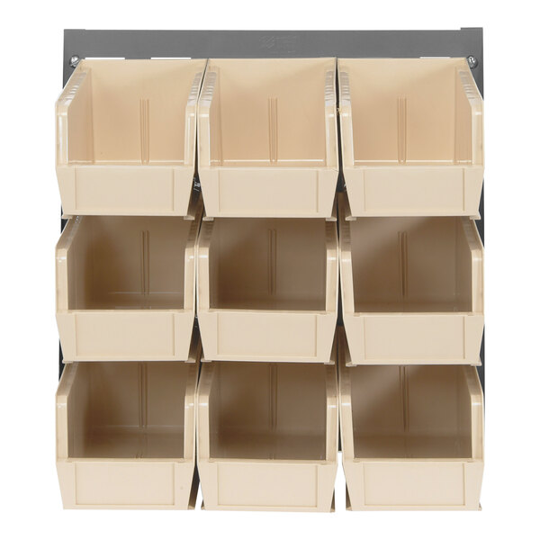 Hanging Storage Bins on Wall Panel Racks Inventory Shelves Supply Room  Quantum