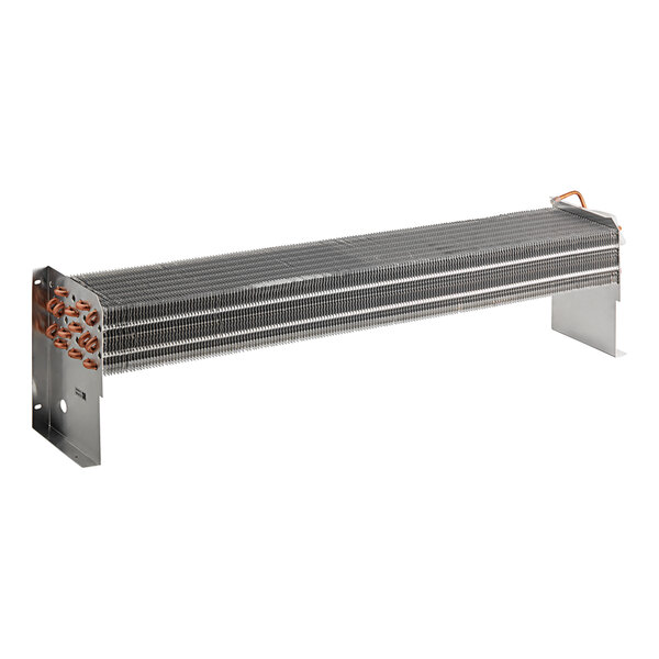 An Avantco evaporator coil with orange wires.