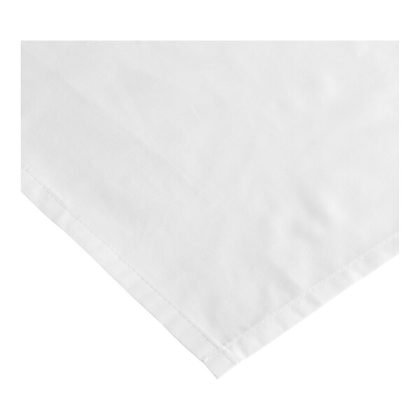 A white cloth with pleated edges.