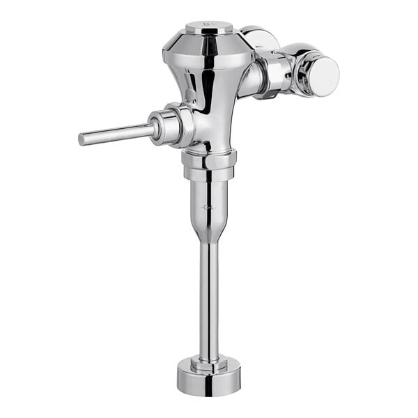 An American Standard chrome urinal flush valve.