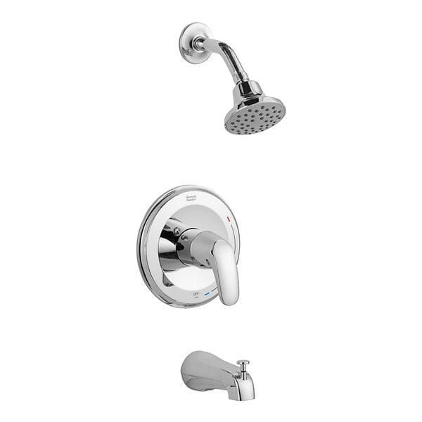 An American Standard Colony Pro bath and shower faucet and shower head kit.